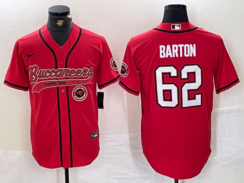 Men Tampa Bay Buccaneers #62 Barton Red Joint Name 2024 Nike Limited NFL Jersey style 1->youth mlb jersey->Youth Jersey
